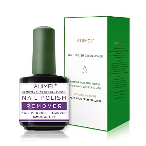 AIJIMEI Nail Polish Remover 16ml/0.56fl.oz,Nagellackentferner,Nagellack Entferner für Natürlich, Gel, Acryl,Entfernen Sie Gelnägel Einfach und Schnell, Schadet den Nägeln Nicht von AIJIMEI