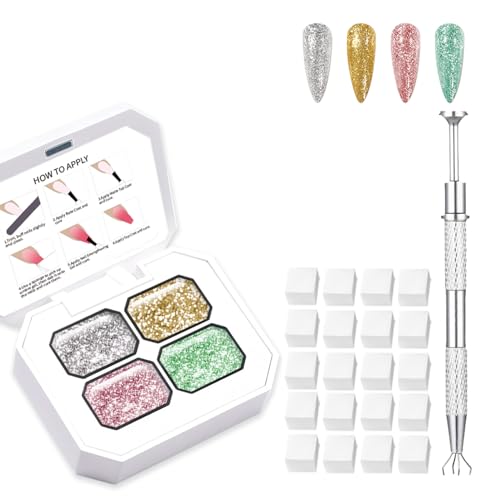 Ombre Gel, Gradient Painting Gel, OmbreGel Nail Polish, Inklusive 100 Nagelschwämme Und Greifstift Geeignet Für Salons Und Familie DIY.(B5) von AIJIMEI