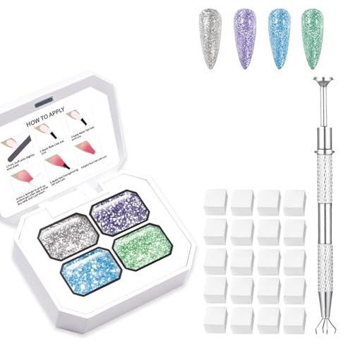 Ombre Gel, Gradient PaintingGel, OmbreGel Nail Polish, Inklusive 100 Nagelschwämme Und Greifstift Geeignet Für Salons Und Familie DIY.(B2) von AIJIMEI