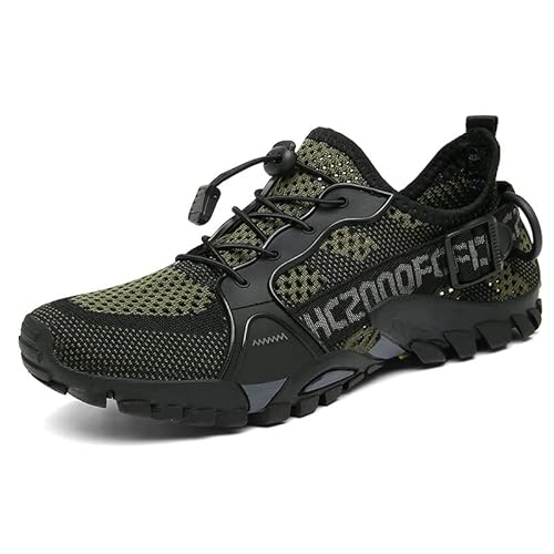 AILISK Naturstep Orthopädischer Lauf- & Wanderschuh - WildWalker(Armeegrün,Numeric_42) von AILISK