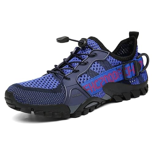 AILISK Naturstep Orthopädischer Lauf- & Wanderschuh - WildWalker(Blau,Numeric_44) von AILISK