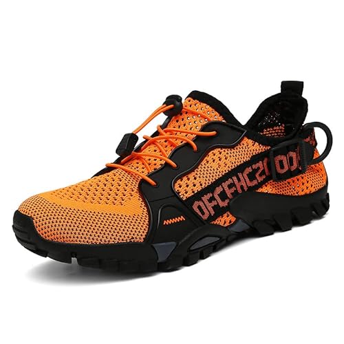 AILISK Naturstep Orthopädischer Lauf- & Wanderschuh - WildWalker(Orange,Numeric_44) von AILISK