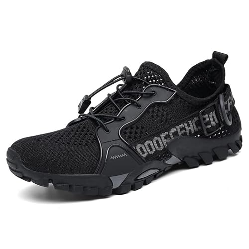 AILISK Naturstep Orthopädischer Lauf- & Wanderschuh - WildWalker(Schwarz,Numeric_42) von AILISK