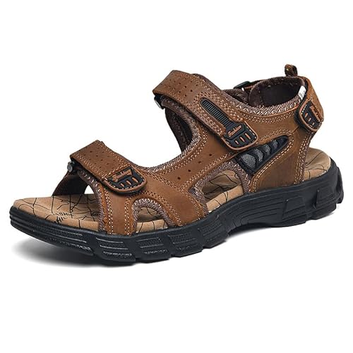 AILISK Orthoday Orthopädische Ledersandalen Herren – Stilvoller Komfort und Halt für Ihre Füße(Braun,numeric_40) von AILISK