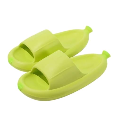 AILIUXIAOYAN Sandalen, Hausschuhe for Damen mit dicker Sohle – gemütliche Slide-Sandalen for drinnen und draußen Hausschuhe für Damen(Green,40 EU) von AILIUXIAOYAN