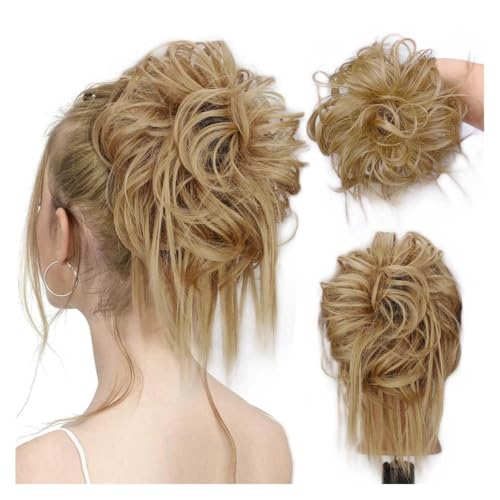 Haarknoten, Elastische Haargummis for Messy Bun, zerzauste Hochsteckfrisuren, Haar-Accessoires for Frauen und Mädchen Dutt-Maker für Haare(Honeyed Blonde) von AILIUXIAOYAN