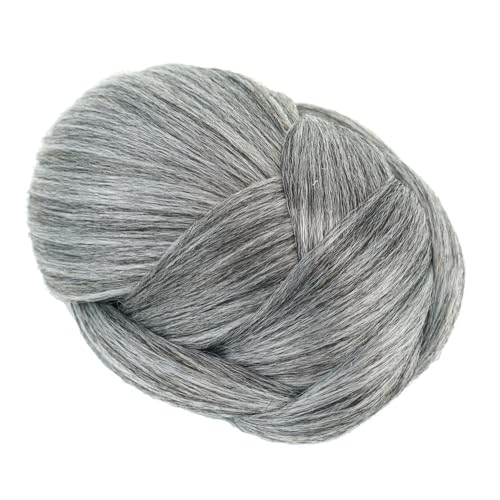 Haarknoten, Synthetischer geflochtener Chignon-Clip for Damen, im Donut-Stil mit Abdeckung for künstliches Haar Dutt-Maker für Haare(Gray) von AILIUXIAOYAN