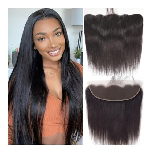 Perücken für Frauen 13x4 Gerade Spitze Frontal Menschliches Haar Haaransatz & Freies Par Perücken(16inch) von AILIUXIAOYAN