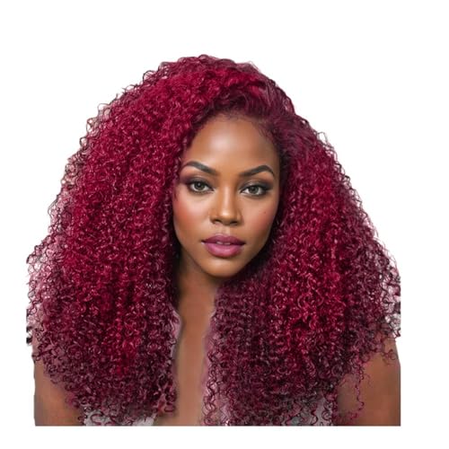 Perücken für Frauen 13x4 leimlose Perücken, vorgebleichter Knoten, HD-Spitzenfront, vorgezupft, vorgeschnitten, brasilianisches Echthaar, verworren Perücken(Red Copper,20inch) von AILIUXIAOYAN