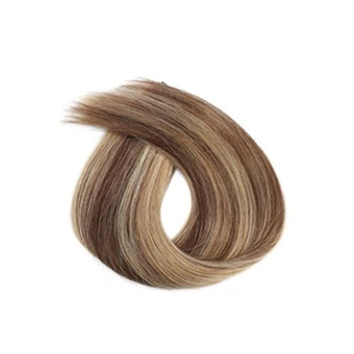 Pferdeschwanzverlängerung, Blonde glatte Pferdeschwanz-Extensions aus Echthaar for Frauen Haarverlängerungen(Golden brown) von AILIUXIAOYAN