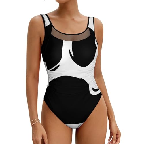 AILLOSA Badeanzüge für Damen Badeanzug 3D-Florales Muster Badeanzüge für Frauen Bademode Swimsuit Swimsuit CGF-05 von AILLOSA