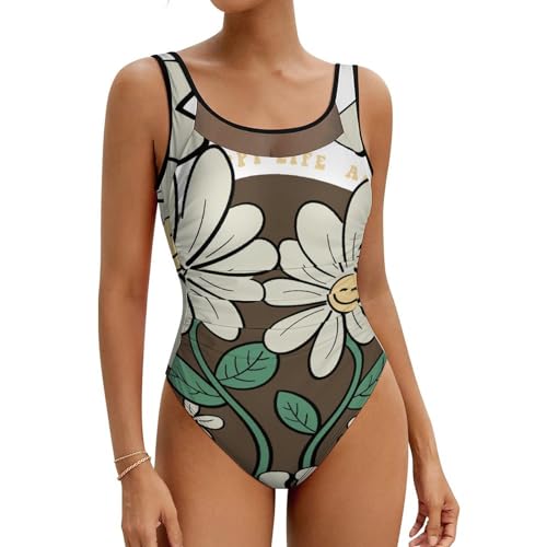 AILLOSA Badeanzüge für Damen Badeanzug 3D-Florales Muster Badeanzüge für Frauen Bademode Swimsuit Swimsuit TH-328 von AILLOSA
