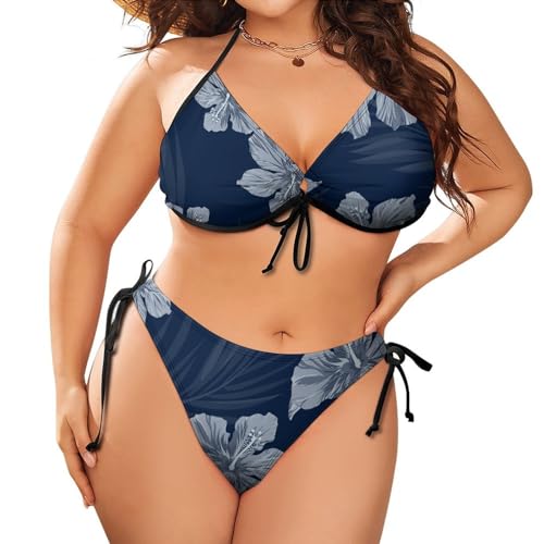 AILLOSA Bikini Sets Plus Size für Damen Bikini Bademode Bauchkontrolle Two Piece Plus Size Bikini Sets yh-232 von AILLOSA