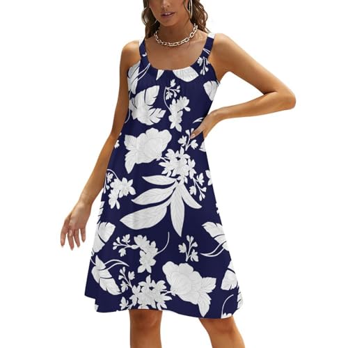 AILLOSA Trägerkleid ärmellos Freizeitkleider für Damen Halter Knöchellanges Kleid Sommerkleid Ohne Arm Freizeitkleid Langes Kleid yh-28 von AILLOSA