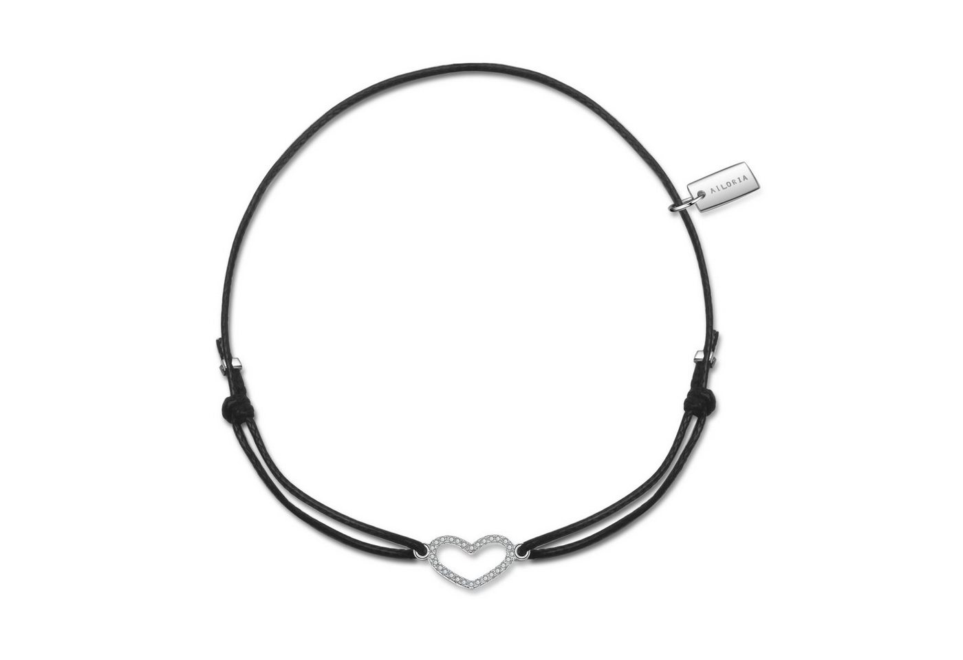 AILORIA Armband LÉA armband schwarz/silber, Armband schwarz/silber von AILORIA