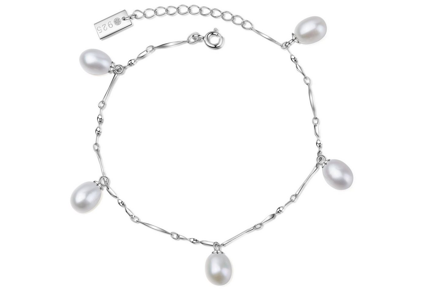 AILORIA Armband MAIKO armband silber/weiße perle, Armband Silber/weiße Perle von AILORIA