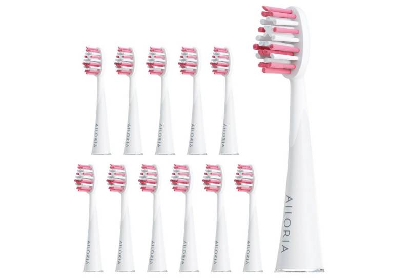 AILORIA Aufsteckbürsten SHINE BRIGHT Extra Clean Ersatzbürstenköpfe 12er, Ersatzbürstenköpfe Extra Clean Set für SHINE BRIGHT von AILORIA