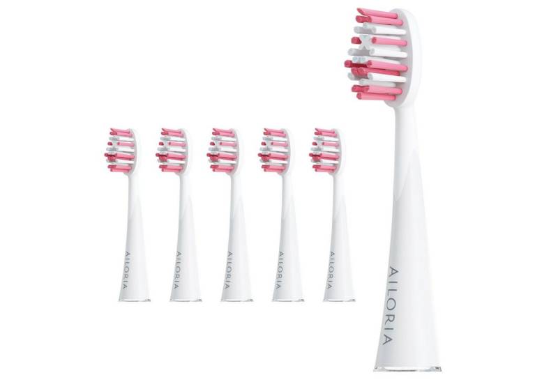 AILORIA Aufsteckbürsten SHINE BRIGHT Extra Clean Ersatzbürstenköpfe 6er, Ersatzbürstenköpfe Extra Clean Set für SHINE BRIGHT von AILORIA