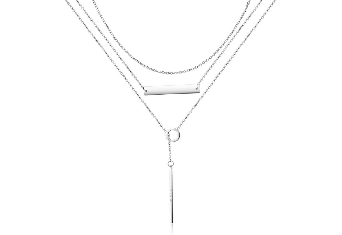 AILORIA Edelstahlkette ARIELLE halskette (1-tlg., inkl. Schmucksäckchen), glänzendem Edelstahl von AILORIA