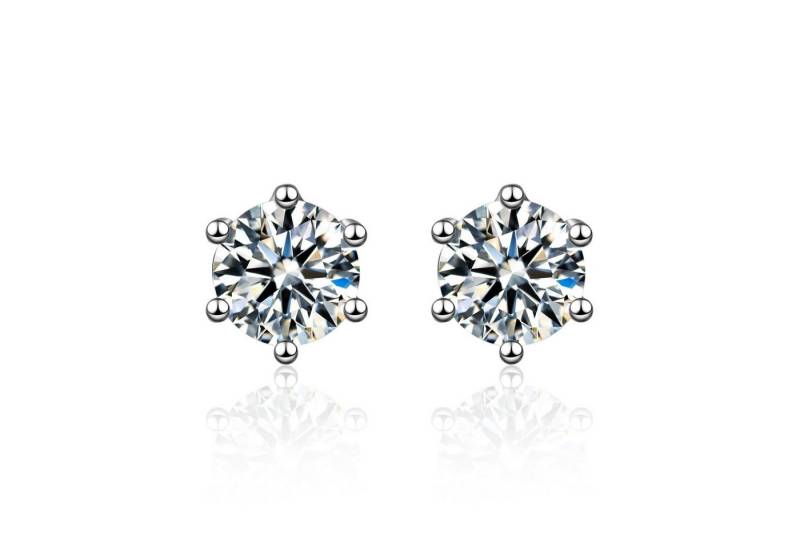 AILORIA Paar Ohrstecker RÊVE Ohrringe, andgefasstem Zirkonia-Solitaire in AAA-Qualität von AILORIA