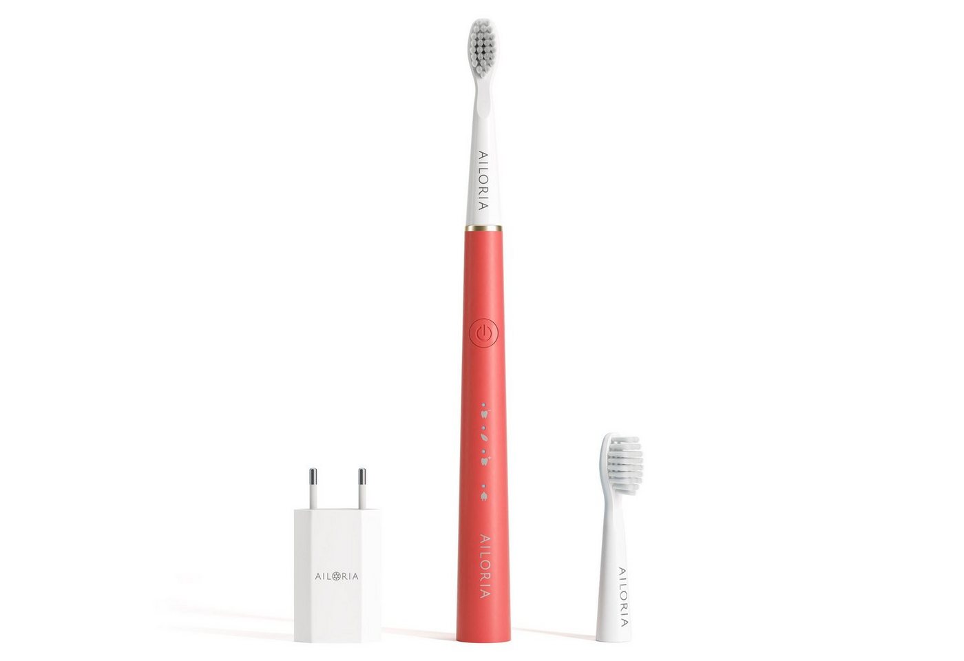 AILORIA Schallzahnbürste PRO SMILE Schallzahnbürste USB, Aufsteckbürsten: 2 St., Dynamische Reinigungswirkung AILORIA Schallzahnbürste PRO SMILE Schallzahnbürste USB, Aufsteckbürsten: 2 St., Dynamische Reinigungswirkung von AILORIA