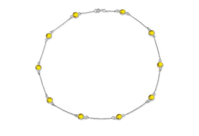 AILORIA Silberkette LAVANDE Halskette (1-tlg), Sterling Silber mit 10 Süßwasserperlen von AILORIA