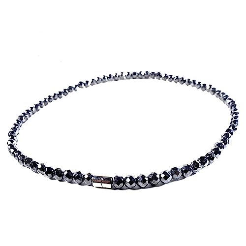 AIMANTIX Magnetische Halskette für Damen und Herren – Halskette Hämatit – Hämatit Stein facettiert – positive Energie, Metall, Metall AIMANTIX Magnetische Halskette für Damen und Herren – Halskette Hämatit – Hämatit Stein facettiert – positive Energie, Metall, Metall von AIMANTIX