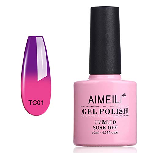 AIMEILI UV LED Thermo Gellack ablösbarer Temperatur Farbwechsel Gel Nagellack Gel Polish - Arabian Nights (TC01) 10ml von AIMEILI