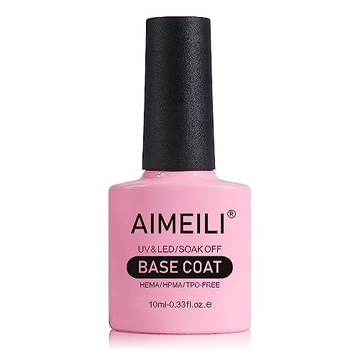 AIMEILI Base Coat Unterlack UV LED Gellack Gel Nagellack Gel Nail Polish 10ml von AIMEILI