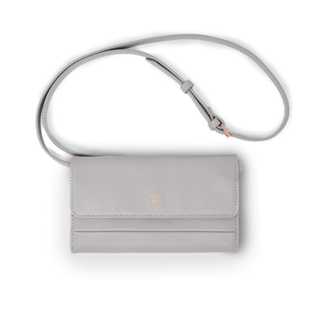 AIMI - LEATHER STYLES Clutch Wallie Bag Moondust Grau von AIMI