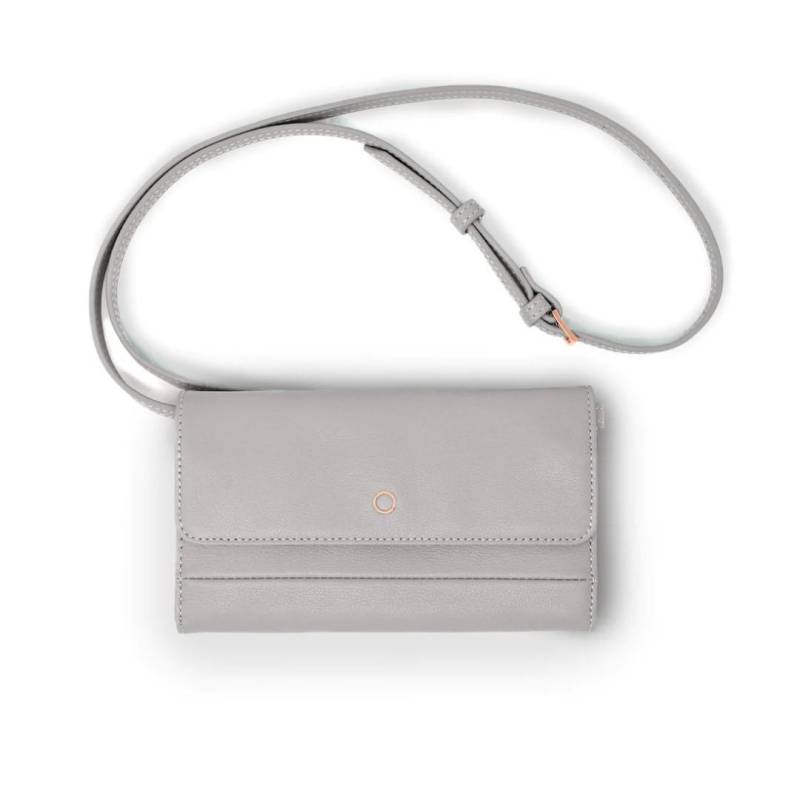 AIMI - LEATHER STYLES Clutch Wallie Bag Moondust Grau von AIMI