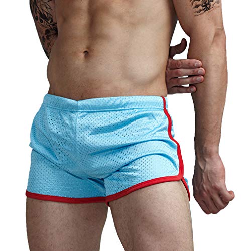 AIMPACT Herren Laufshorts Atmen Workout Gym Booty Kurze Shorts Sexy, blau, Mittel von AIMPACT