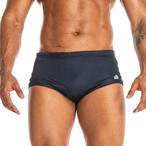 AIMPACT Herren-Schwimmshorts Athletische Badeshorts Schnell trocknende Boxershorts für Herren(Darkblue S) von AIMPACT