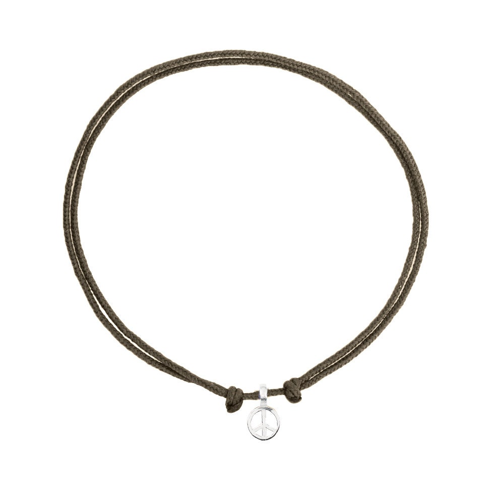 Frieden-Handmade Sterling Silber-String-Armband Frieden-Handmade Sterling Silber-String-Armband von AINAjoies