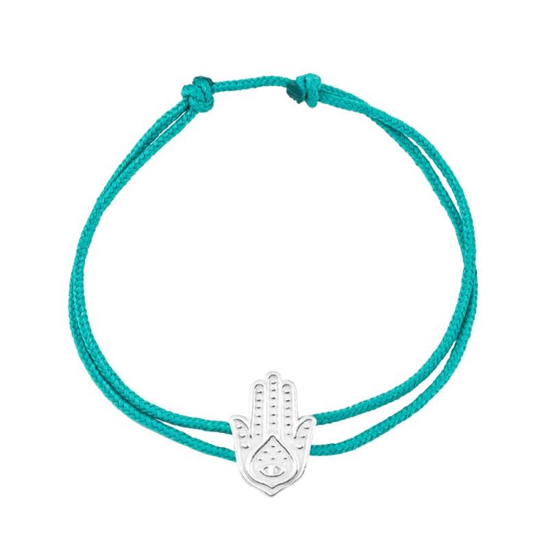 Hamsa Handmade Sterling Silber Schnurarmband Hamsa Handmade Sterling Silber Schnurarmband von AINAjoies