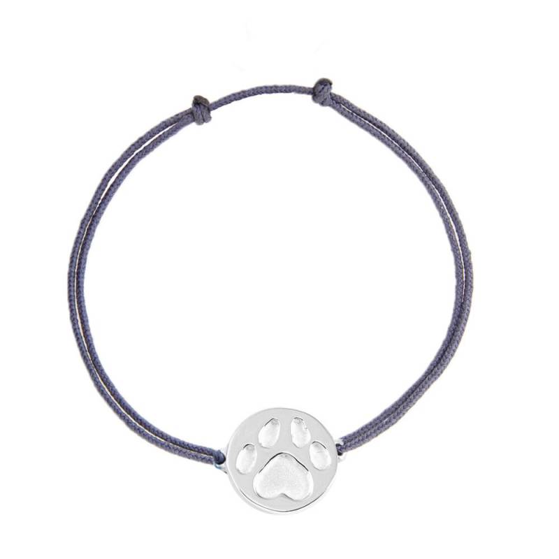 Hund Fußabdruck Handmade Sterling Silber Schnurarmband Hund Fußabdruck Handmade Sterling Silber Schnurarmband von AINAjoies