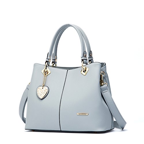 AINUOEY Damen Taschen Handtasche Frauen Elegant Tasche Henkeltasche Vintage PU-Leder 73501 1-teilig set Blau von AINUOEY