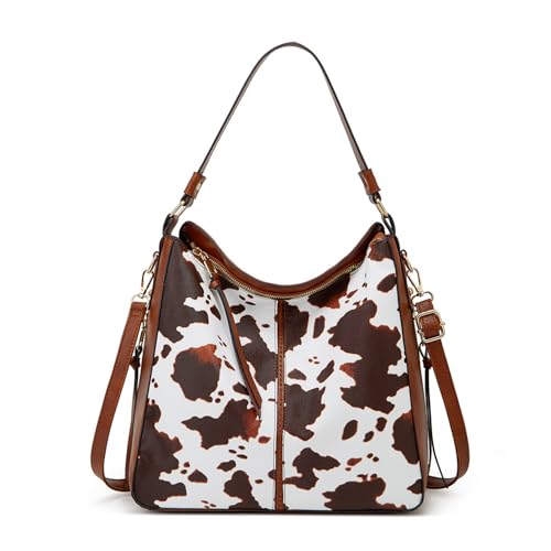 AINUOEY Damen Taschen Handtasche Frauen Elegant Tasche Henkeltasche Vintage PU-Leder 79173 1-teilig set Mehrfarbig V2 von AINUOEY