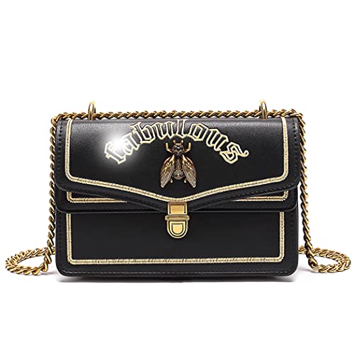 AINUOEY Damen Umhängetasche Taschen Frauen Elegant Tasche Italien Vintage PU-Leder 78106 1-teilig Set Schwarz von AINUOEY