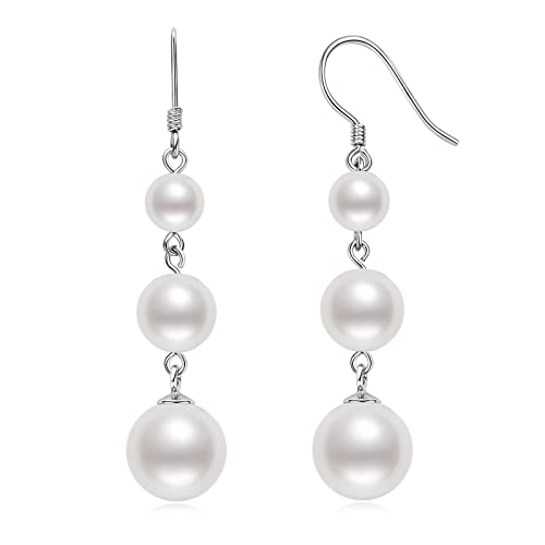 AINUOSHI Perle Dangle Ohrringe Süßwasser Zuchtperlen Perle Langer Perlen Tropfen Ohrring Schmuck Geschenke für Frauen Mama Freundin Muttertag Geburtstag AINUOSHI Perle Dangle Ohrringe Süßwasser Zuchtperlen Perle Langer Perlen Tropfen Ohrring Schmuck Geschenke für Frauen Mama Freundin Muttertag Geburtstag von AINUOSHI