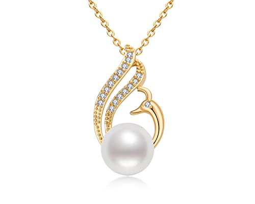 AINUOSHI Perlenkette Damen Halskette Gold Mit Anhänger 9-9.5mm Perlen Echte Süsswasserperlenkette 14K Gold Gefüllt Halskette für Frauen Mama Weihnachten Geburtstagsgeschenk AINUOSHI Perlenkette Damen Halskette Gold Mit Anhänger 9-9.5mm Perlen Echte Süsswasserperlenkette 14K Gold Gefüllt Halskette für Frauen Mama Weihnachten Geburtstagsgeschenk von AINUOSHI