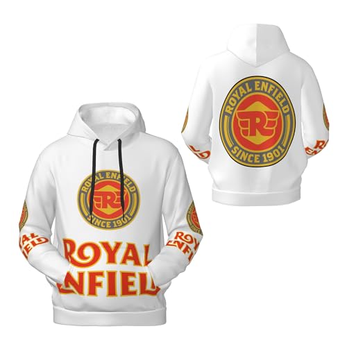 AIOETUIME Herren Ro&yal Kapuzenpullover mit En&Field Logo Grafik Weiches Hoodie Langarm Sweatshirt für Herren Kapuzen Pullover für Fans Merch Tops mit Tasche Schwarz von AIOETUIME