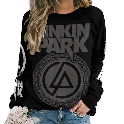 Damen Lin&kin Schwarz Sweatshirt mit Grafik Rundhals Ausschnitt Langarm Park Pullover Weiches Band Sweat-Shirt für Frauen Fans Geschenke Merch Bekleidung Neuheit Tops Damen Lin&kin Schwarz Sweatshirt mit Grafik Rundhals Ausschnitt Langarm Park Pullover Weiches Band Sweat-Shirt für Frauen Fans Geschenke Merch Bekleidung Neuheit Tops von AIOETUIME
