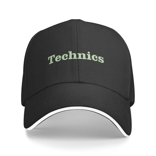 AIOGCAEX Baseballkappe Grün Technics Buchstaben Sport s Für Damen High-End Weibliche Strand Kokette Hut Snapback Cap von AIOGCAEX