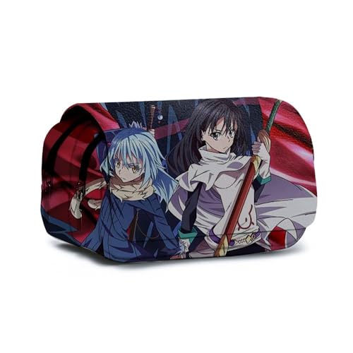 AIPILEI That Time I Got Reincarnated as a Slime Federmäppchen Anime Federmäppchen Große Kapazität Doppellagige Reißverschluss Bleistift Box Student Schreibwaren Box Geschenke, Typ 5, 21x10x7.5cm von AIPILEI