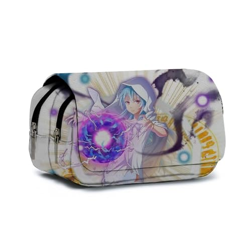 AIPILEI That Time I Got Reincarnated as a Slime Federmäppchen Anime Federmäppchen Große Kapazität Doppellagige Reißverschluss Bleistift Box Student Schreibwaren Box Geschenke, Typ 8, 21x10x7.5cm von AIPILEI