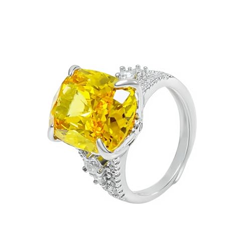 AIPWEYT Store Verlobungsring Damen, Verstellbar Citrin Ringe, Zirkonia Kristall Breiter Eheringe Jubiläums, Silberringe Antragsring Ringe, mit Geschenkbox, für Geburtstag, Weihnachten, Valentinstag AIPWEYT Store Verlobungsring Damen, Verstellbar Citrin Ringe, Zirkonia Kristall Breiter Eheringe Jubiläums, Silberringe Antragsring Ringe, mit Geschenkbox, für Geburtstag, Weihnachten, Valentinstag von AIPWEYT Store