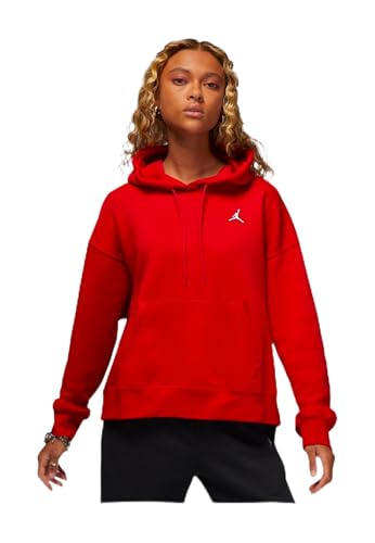 AIR JORDAN - Pullover oder Sweater W J BRKLN FLC PO aus Baumwolle, rot (M) von AIR JORDAN
