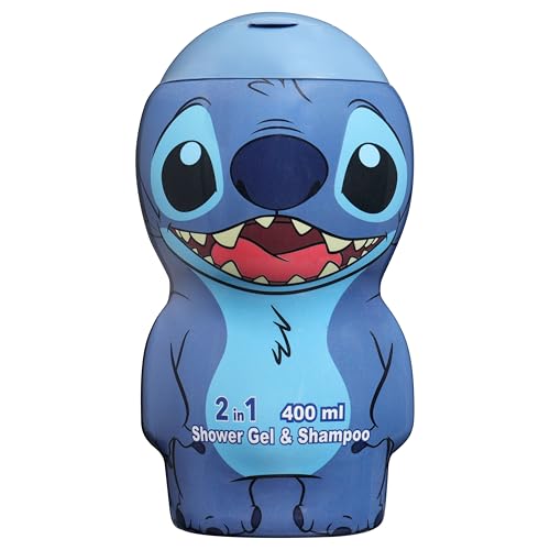 Stitch in 3D - 2in1 Duschgel und Shampoo, nach Karamell und Jasmin duftender Badespaß für Kinder von AIR-VAL INTERNATIONAL
