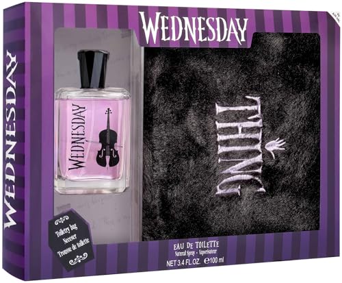 Wednesday Geschenkset EDT 100 ml und Plüsch-Kulturbeutel von AIR-VAL INTERNATIONAL